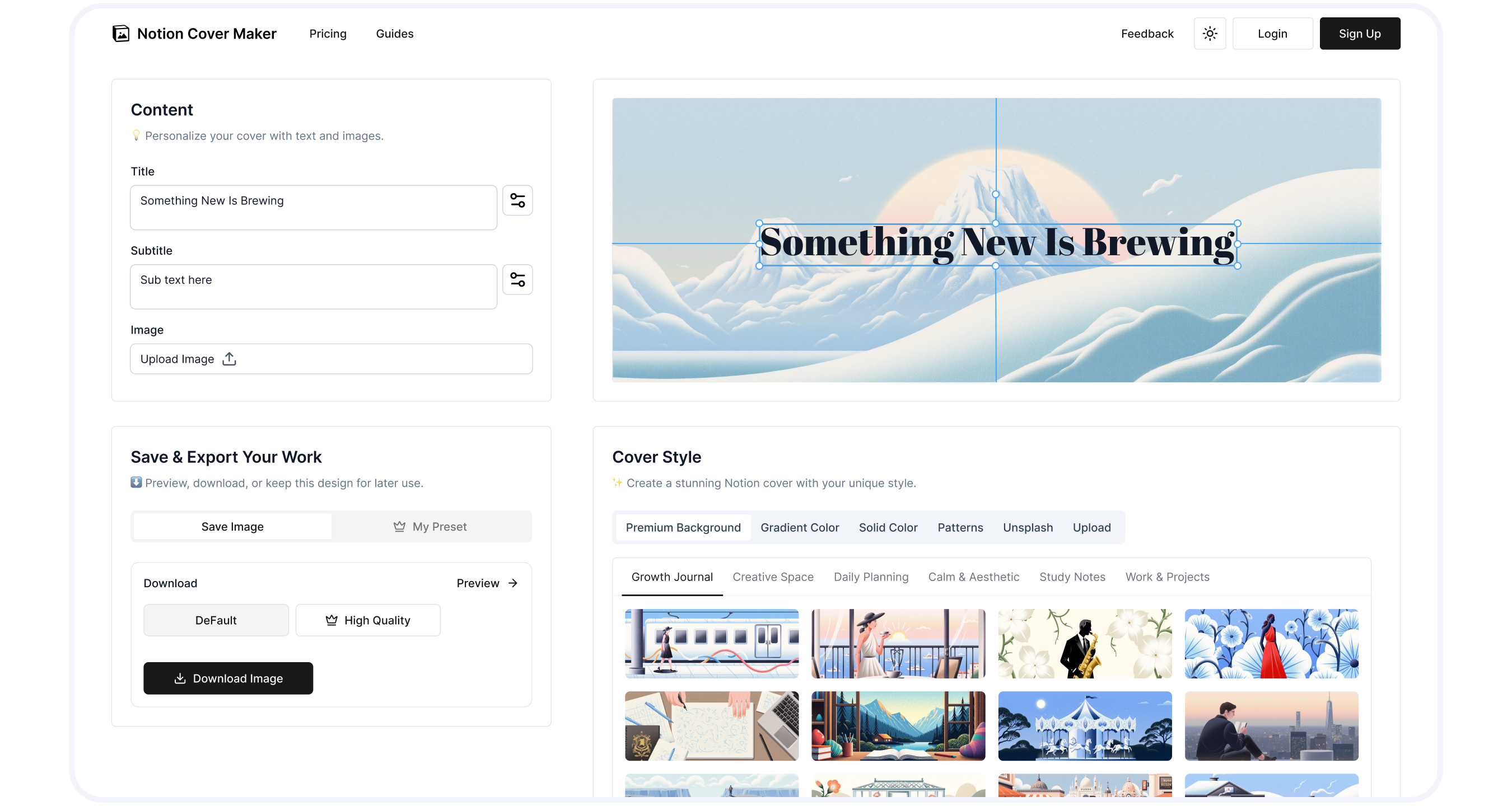 app screen